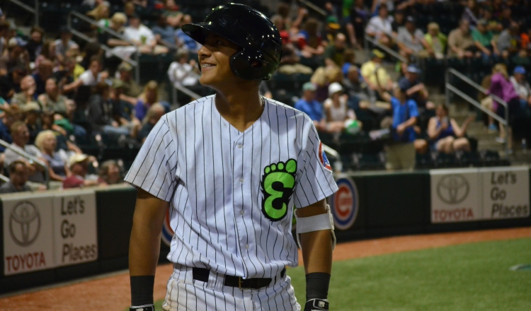 Esta es apenas la segunda temporada de Miguel Amaya en el béisbol profesional. Cortesía/ Emeralds