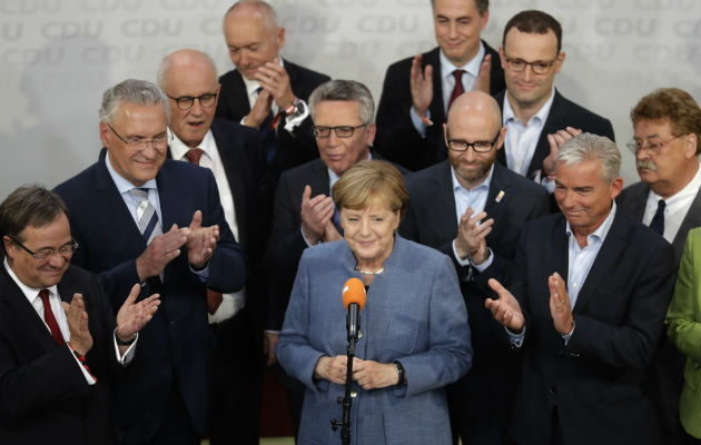 Ángela Merkel logra su cuarto período consecutivo. FOTO/AP