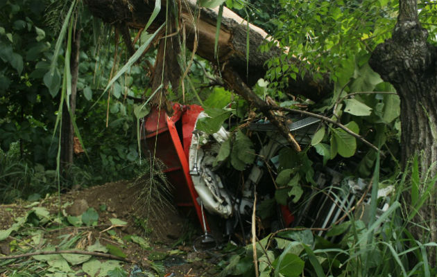 El acccidente pudo darse al trancarse el timón del pesado vehículo. Foto: Thays Domínguez