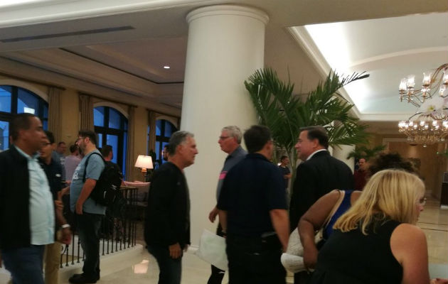 Llegada de Varela al hotel de concentración de la selección /Foto @radiopanama