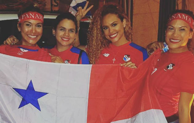 Liza Hernández gozó el partido de la selección de Panamá a lo grande