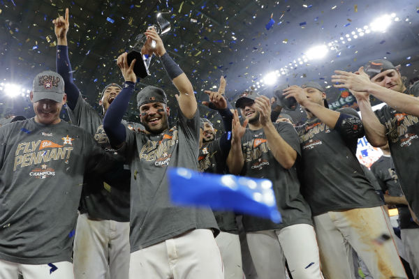 Astros celebran el campeonato. Foto:AP