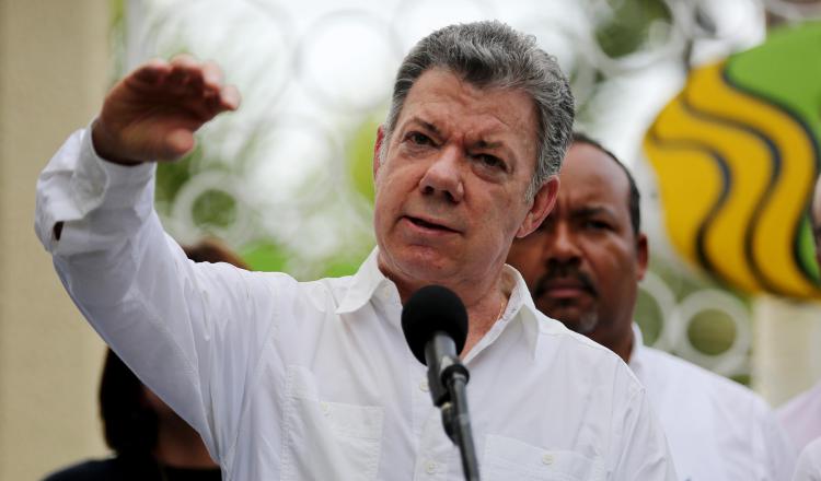 El presidente Santos al dar marcha el sábado a la operación 