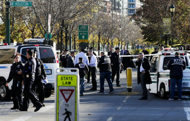 El atentado ocurrió previo al desfile de Halloween en el centro de Nueva York. Foto: EFE.