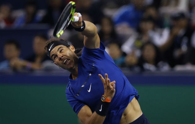 Nadal en el Masters 1000 de Shanghái. Foto AP Nadal en el Masters 1000 de Shanghái. Foto AP
