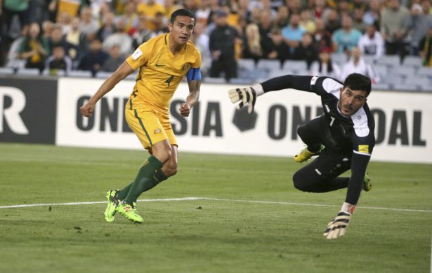 Tim Cahill se vistió de héroe. Tim Cahill se vistió de héroe.
