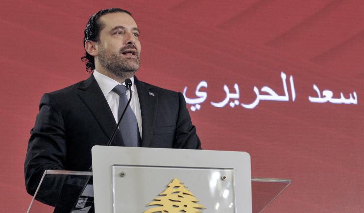 Saad Hariri, fue nombrado primer ministro libanés a finales del 2016, y encabezó un gabinete de unidad nacional. AP