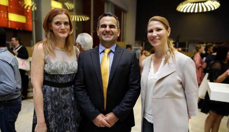 3. Giselle Melhado, Ricardo Zubieta, Ana Fábrega.