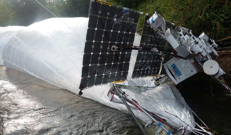 Ngäbes solo entregarán el globo aerostático a los representantes de Google. 