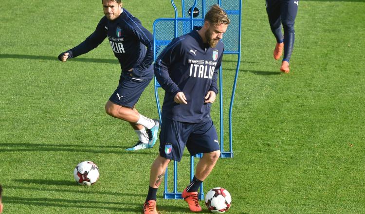 De Rossi en el entrenamiento. /Foto EFE