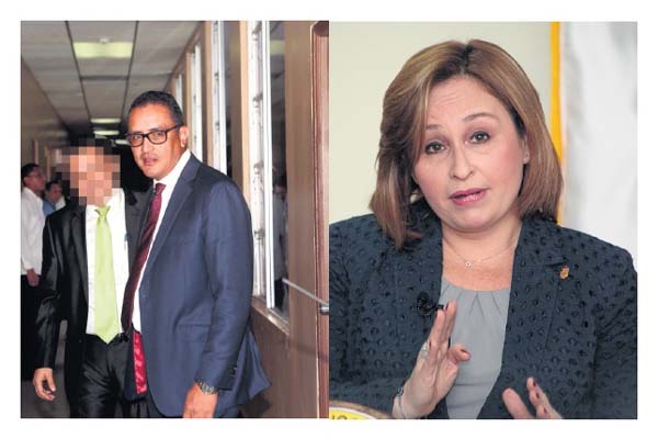 Abogado Samuel Quintero (a la derecha). | La procuradora Kenia Isolda Porcell se encuentra en el exterior. | Foto Víctor Arosemena