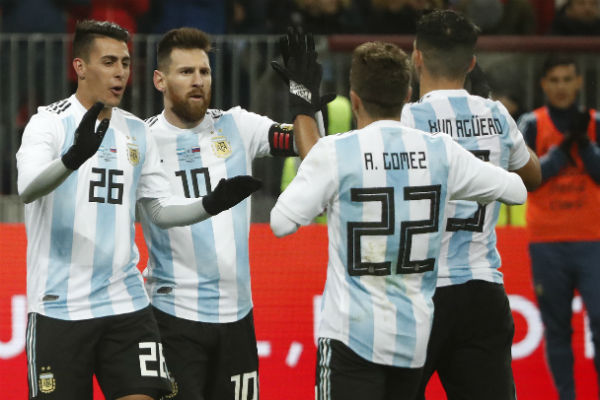 Argentina lleva la victoria. Foto AP