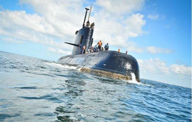 El submarino llevaba 44 tripulantes. Foto: EFE
