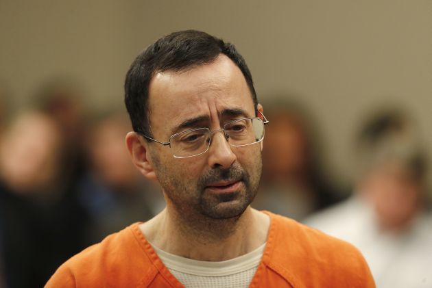 Larry Nassar tiene 54 años. Foto AP