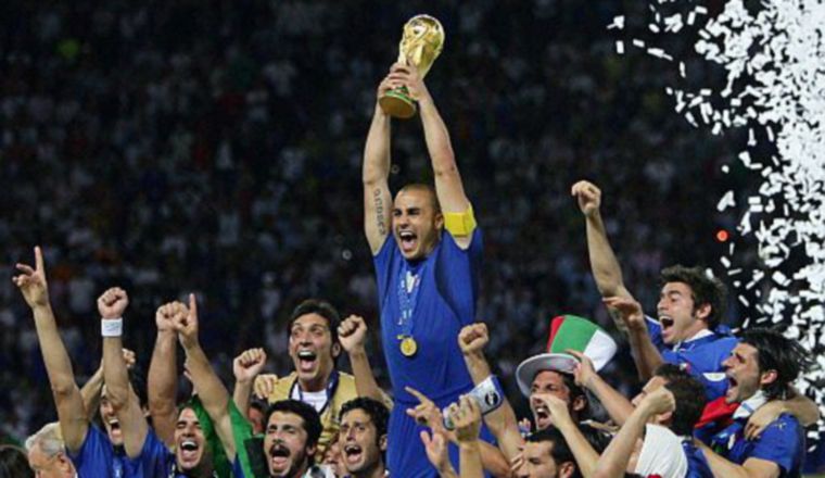 La última vez que Italia ganó un Mundial fue en 2006. La última vez que Italia ganó un Mundial fue en 2006. AP