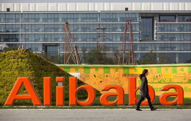 Logo del grupo de Alibaba. 