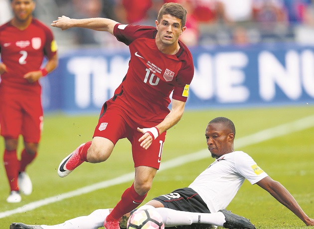 Estados Unidos perdió su último partido contra Trinidad y Tobago. Foto AP