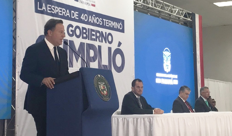 El presidente Varela habló ayer de corrección fraterna y de paz social, en la entrega de los Cepadem.