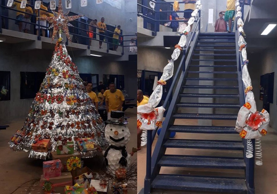 El Centro Penitenciario de Chiriquí se vistió de Navidad al llevar a cabo el primer concurso de adornos navideños con materiales de reciclaje