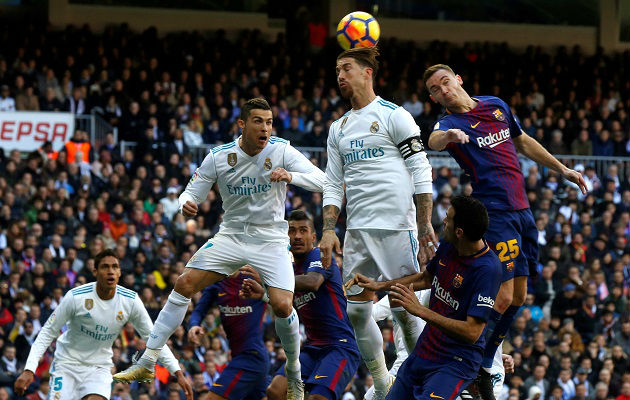 Acción del clásico. Foto EFE