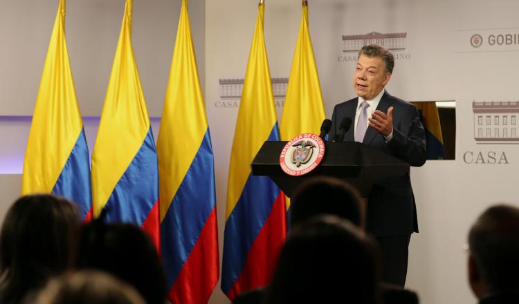 Presidente Juan Manuel Santos. /Foto EFE