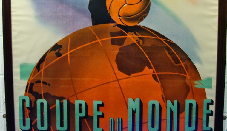 Este fue el póster oficial   para el Mundial de Francia 1938. Este torneo duró 15 días. /Foto Tomado de Internet