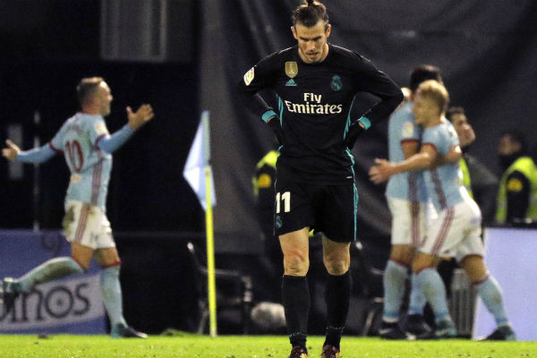 Bale lamenta el empate ante Celta de Vigo. Foto:EFE