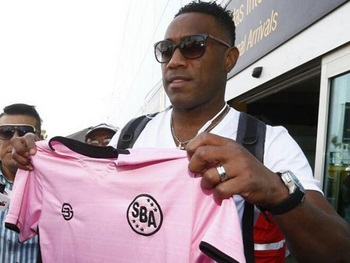 Luis Tejada con la camiseta de Sport Boys.Foto:Cortesía