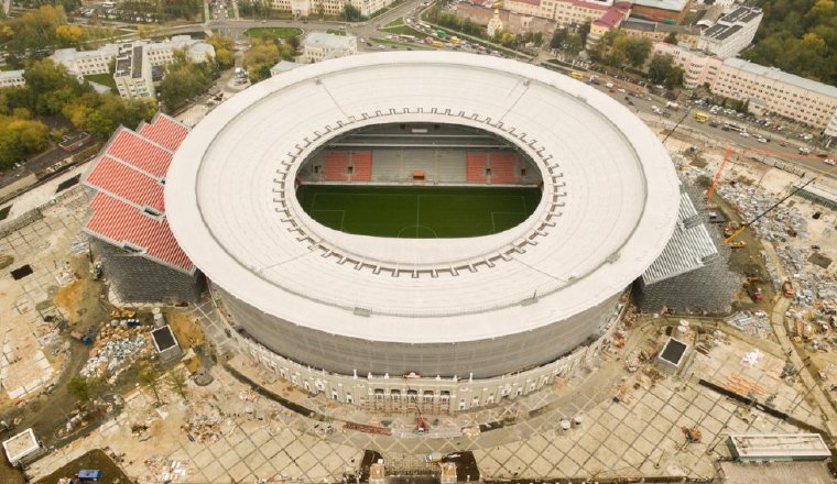 Ekaterimburgo Arena fue inaugurado en 1957 y para el Mundial 2018 el estadio tendrá una capacidad de 42 mil 500 espectadores. Ekaterimburgo Arena fue inaugurado en 1957 y para el Mundial 2018 el estadio tendrá una capacidad de 42 mil 500 espectadores.