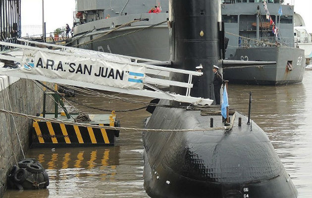 El submarino ARA San Juan desapareció el 15 de noviembre del 2017.
