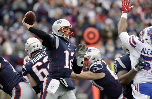 Tom Brady mariscal de campo de los Patriots de Nueva Inglaterra. Foto AP