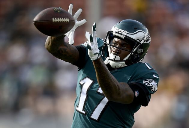 Alshon Jeffery recibe un pase. Foto AP Alshon Jeffery recibe un pase. Foto AP