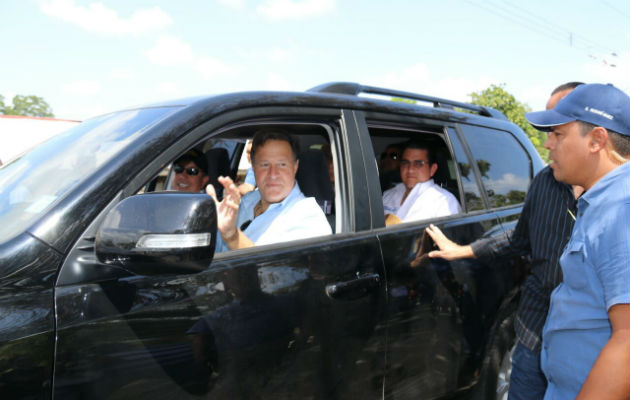 El presidente, Juan Carlos Varela junto a miembros de su gabinete. Foto/Cortesía