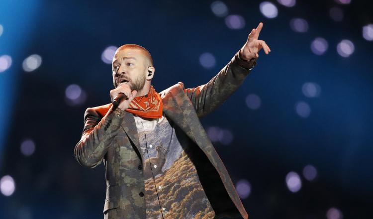 Justin Timberlake en el Super Bowl. /Foto: EFE