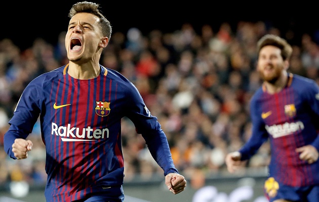 Fue el cuarto partido de Coutinho como azulgrana.