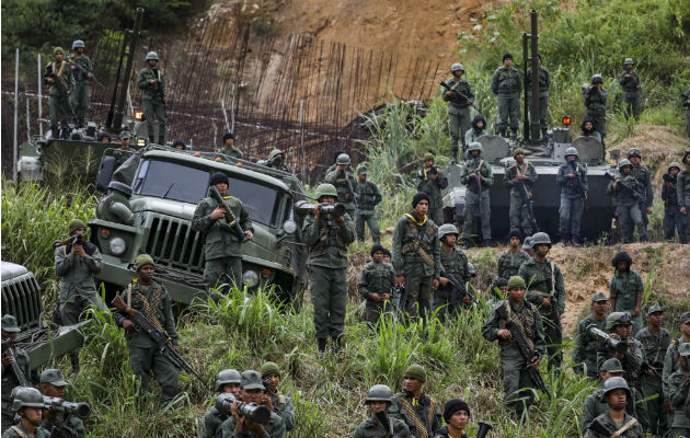 Fuerzas armadas bolivarianas. Foto: Archivo.