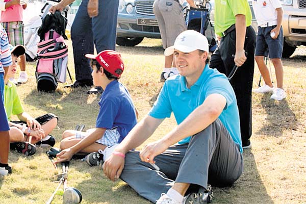 Jordan Spieth en la charla para niños en Panamá. /Foto Anayansi Gamez