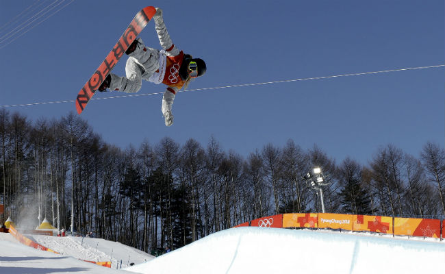 Chloe Kim de 17 años obtuvo oro. Foto:AP 