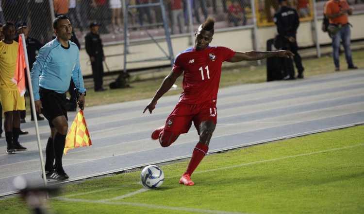 Armando Cooper con la selección de Panamá. /Foto Anayansi Gamez