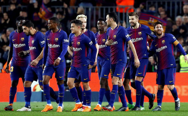 Barcelona sigue firme en la Liga. Foto:EFE