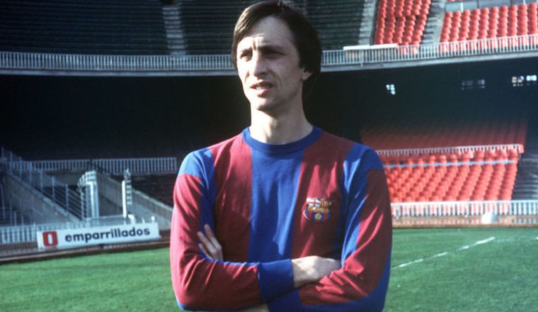 Johan Cruyff estuvo cinco temporadas en el Barcelona de España (1973-1978). Johan Cruyff estuvo cinco temporadas en el Barcelona de España (1973-1978). /Foto EFE