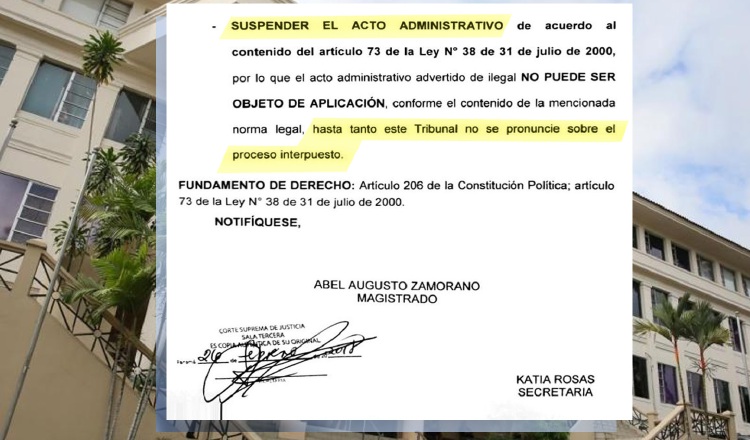 La orden de suspender el acto administrativo de la Asamblea lleva la firma de Abel Zamorano. /Foto Archivo