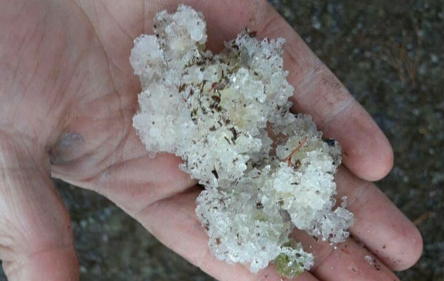 ¡Sorprendidos! Cae granizo en Cerro Punta