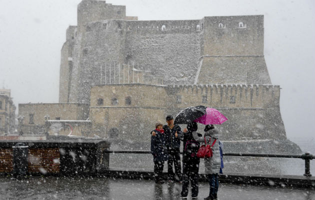 Italia ha sido azotada por una ola de frío. Foto: EFE