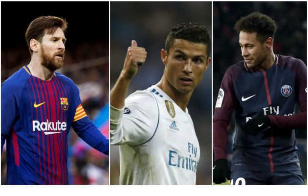 Messi, Cristiano Ronaldo y Neymar son los mejores pagados de sus respectivos equipos