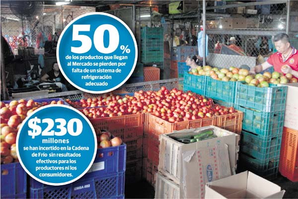 El precio de los productos se duplica por la gran cantidad de merma que se produce en el Mercado Agrícola de Abastos. /Foto: Víctor Arosemena