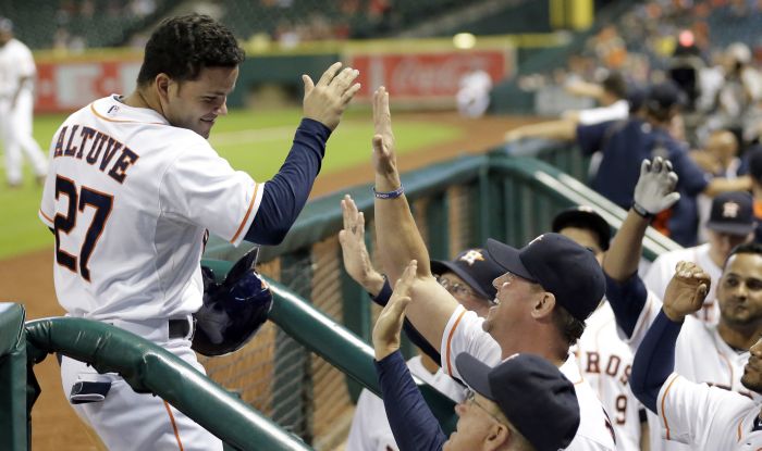 José Altuve se destacó en la Serie Mundial. Foto AP