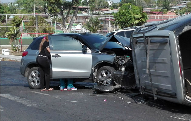 Los vehículos involucrados. 