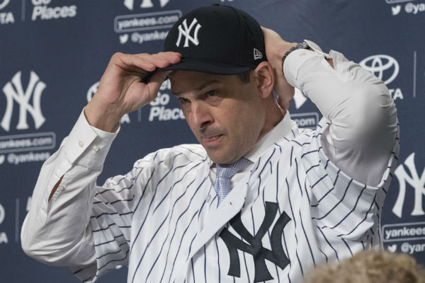 Aaron Boone de los Yanquis. Foto:AP