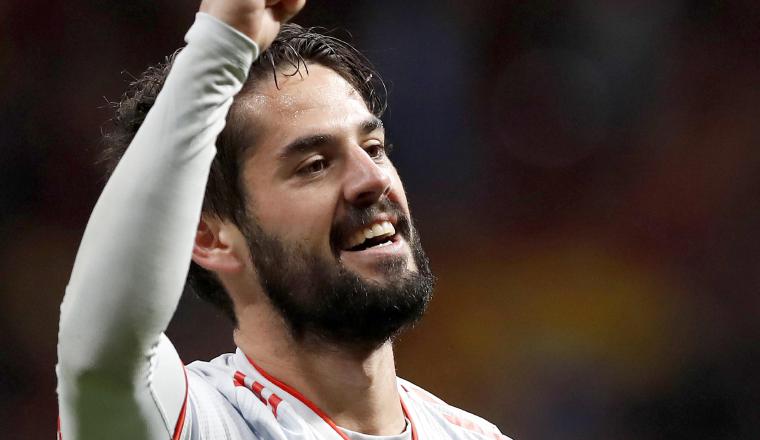 Isco Alarcón brilló anotó tres tantos en la goleada de España. /Foto EFE